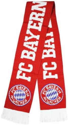 FC Bayern Munchen Soccer Super Fans Jacquard Scarf - Red (Size: One size)