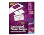 Avery Laminated Name Badges, 2.25 x 3.5 inches, White, Box of 30 Badges and 30 Clips (5362)