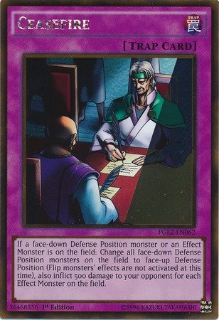 Yu-Gi-Oh! - Ceasefire (PGL2-EN062) - Premium Gold: Return of the Bling - 1st Edition - Gold Rare