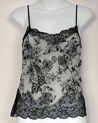 OnGossamer Flocked Print Mesh Camisole 3607