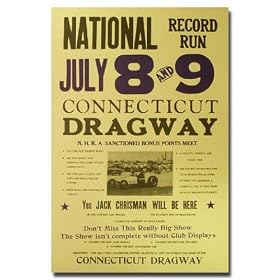 1961 Connecticut Dragway Poster Print