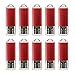 VICFUN 10pcs 8GB USB Flash Drive 8G USB 2.0 USB Drive Thumb Stick, Red