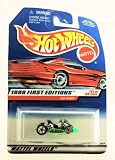 Hot Wheels - 1998 First Editions - Go Kart - Neon Green - Rare Red Card - #21 of 40 Cars - Collector #651 - Limited Edition - Collectible