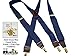 Hold-Up Suspender Company Casual Series Ocean Blue XG Suspenders for Men In the Traditional X-Back Style with USA Patented No-Slip Clips