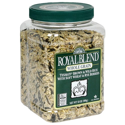 RiceSelect Royal Blend  Whole Grain Texmati Brown & Wild Rice with Soft Wheat & Rye Berries  32 Ounce Jars
