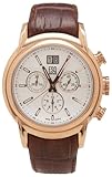 ESQ by Movado Men's 7301232 Quest Chronograph Brown Crocodile Grained Leather Strap Watch