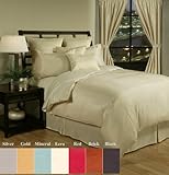 Sherry Kline Sensation Faux Silk 8-piece Queen GOLD Duvet Set
