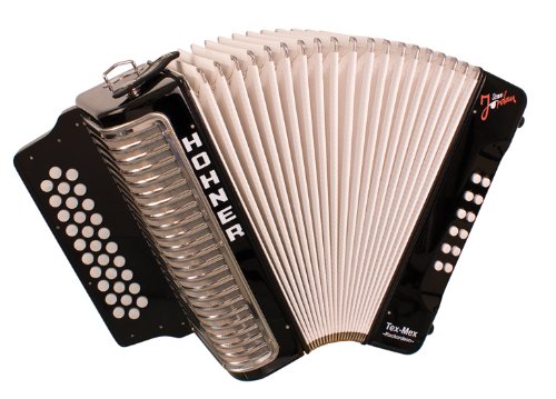 Hohner Steve Jordan Rockordeon Limited Edition Button Accordion, GCF, Black