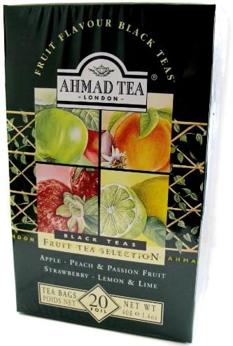 Ahmad Assorted Black Teas - Fruit Tea Selection - 20 tea bags