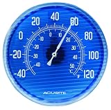 Chaney Instrument 10-1/2-Inch Translucent Blue Thermometer