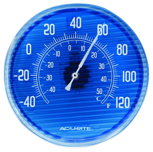 Chaney Instrument 10-1/2-Inch Translucent Blue Thermometer