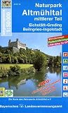 Topographische Sonderkarten Bayern: Naturpark Altm�hltal mittlerer Teil 1 : 50 000: Wanderwege. Randwanderwege. UTM-Gitter f�r GPS: UK 50-24 - 