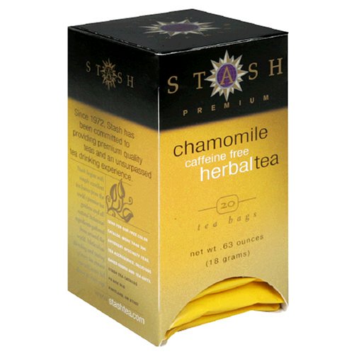 Stash Premium Chamomile Herbal Tea, Tea Bags, 20-Count Boxes (Pack of 6) by Stash