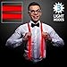 Red LED Light Up Suspenders