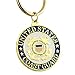 EEC, Inc. US Coast Guard Logo Keychain Patriotic Key Ring Military Gift Men Women Veterans, Red, 1 1/2 inch