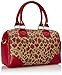 Hello Kitty Berry and Brown Leopard Mini Convertible Top Handle Bag