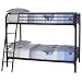 Metal Bunk Bed - Black (Twin/ Twin)