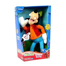 Disney Singing Goofy Plush Doll Fun Phrases and Melody