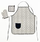 Black Signature 3 pc Apron Set