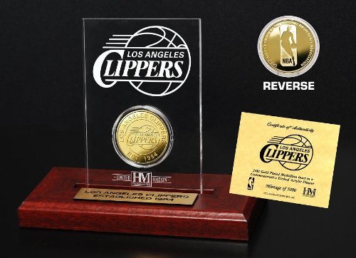 Los Angeles Clippers 24KT Gold Coin Etched Acrylic