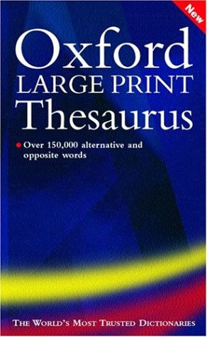 Oxford Large Print Thesaurus