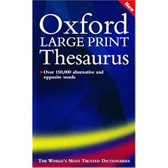 Oxford Large Print Thesaurus