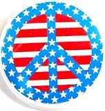 Peace~ Peace Sign~ Peace Sign Button~ American Flag~ Approx 1.5