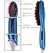 Dreavil Instant Magic Silky Styling, Anion Care, Anti Static Ceramic/Scald, Zero Damage, Massage Straightening Irons, Detangling Hair Brush, Blue
