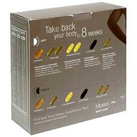 Murad Body Care Firm and Tone Dietary Supplement Pack, for Cellulite and Stretch Mark Management