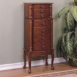 Classic Cherry Jewelry Armoire by Powell Furniture