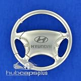 New Hyundai Chrome Steering Wheel Key Chain Ring