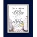 "Once In A Lifetime" A Sentimental Gift For Husband, Wife, Girlfriend Or Boyfriend. Touching 8x10 Poem, Double-matted In Navy/White And Enhanced With Watercolor Graphics.