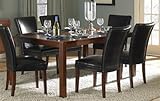 Contemporary Design Cherry Finish Counter Height Dining Table