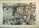 Review Old-print  / 1901 BOULTER'S LOCK ASCOT SUNDAY CANAL BOAT WOMEN HATS