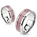 STR-0070 Stainless Steel Pink Carbon Fiber Inlay Band Ring (11)