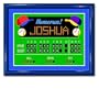 Olive Kids Game On Baseball Scoreboard Large Framed Art- Gloss Navy Frame