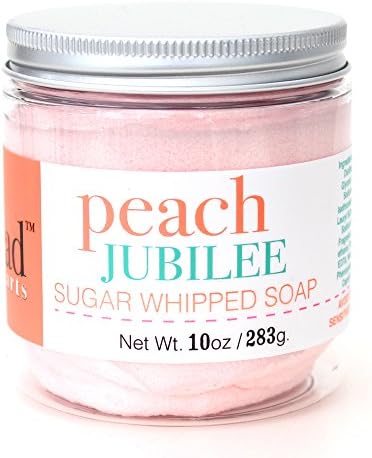 Peach Jubilee Sugar Whipped Soap by Naiad Art Soaps