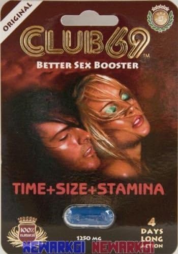4 Pk Club 69 Better Sex Booster 1250mg 4 Days Long Action for Men Sex Pill