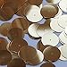 Round Flat Sequin 20mm Center Hole Deep Gold Metallic. Couture Paillettes. Made in USA