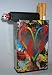 Cigarette Case Heart of Colors with Built on Lighter Holder