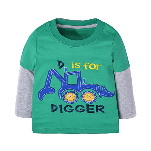 Warmbaby Little Boys Kids Long Sleeve T-shirts