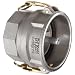 Dixon 400-DVR-AL Aluminum Cam and Groove Hose Fitting, Vapor Recovery Coupler with Probe, 4" Socket x 4" NPT Female