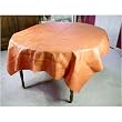 Carmagnole Tone on Tone Coated Orange French Tablecloth 65 by 100 inches