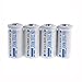 ON THE WAY®4 Pcs 16340 1000mAh 3.7V CR123A Protected Rechargeable Batteries