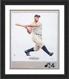 Framed Lou Gehrig New York Yankees Lithogaph