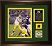 Brett Favre Green Bay Packers - Touchdown Record - Framed 8x10 Photograph with Game Used Football Piece, Team Medallion and Descriptive Plate