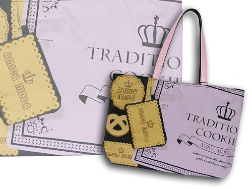 AMICA MODA A4サイズ対応エコバッグ ビスケットPL ポーチ付
