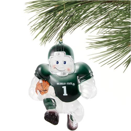 Michigan State Spartans Acrylic Holiday Ornament