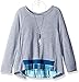 Amy Byer Girls' Big Long Sleeve Crossover Back Knit Top