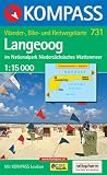  : Kompass Karten, Langeoog im Nationalpark Nieders&auml;chsisches Wattenmeer: Im Nationalpark Nieders&auml;chsisches Wattenmeer. Wander-, Bike- und Reitwegekarte